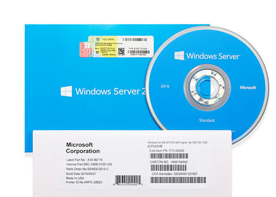DVD Windows Server 2016 Kluczowy system oprogramowania w wersji wielojęzycznej
